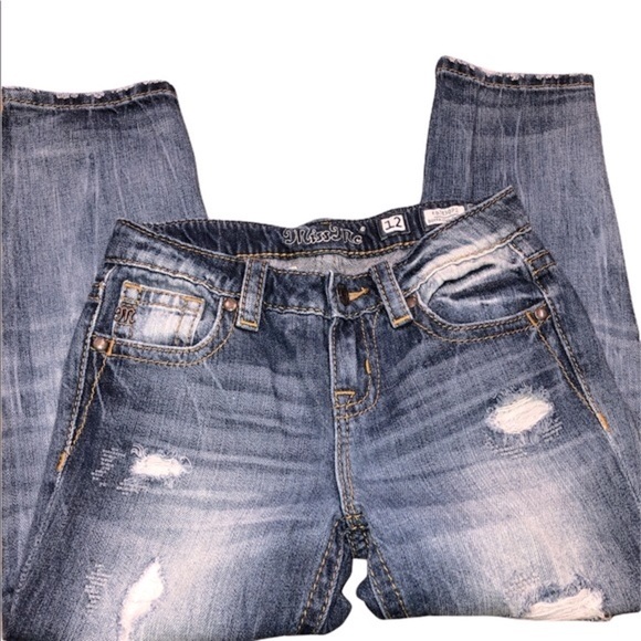 Miss Me Other - Miss Me girls size 12 boyfriend Capri jeans